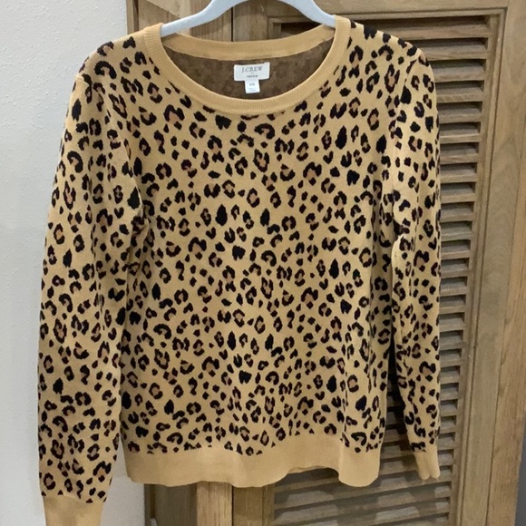 J.Crew Teddie Leopard Sweater - Picture 3 of 6